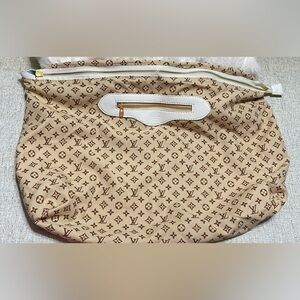 LV  Beige and Brown Monogram Travel Bag